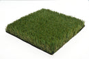 Affordable 91 artificial grass full sample shown at an angle on a white background