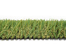Affordable 91 artificial grass side profile showing blades, thatch and backing