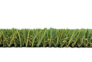 Nevada artificial grass side profile showing green blades and tan thatch