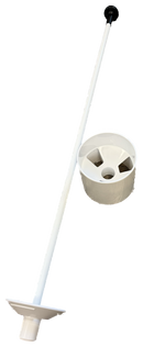 Golf Cup Set with Flag Pole & Checkered Flag - Plastic or Aluminum Cup