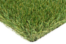 Supreme Realistic 360 degree non-directional artificial grass: Corner close-up showing multidirectional blades and textured thatch